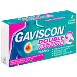 Gaviscon Plus Peppermint Flavour (Pack of 8 Tablets) R2 Rebates