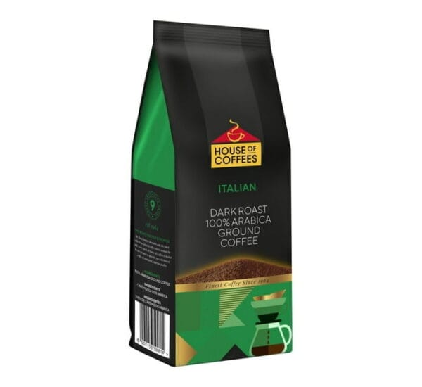 250g House of Coffees Italian Ground Arabica R4 Rebates