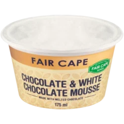 175ml Fair Cape Chocolate & White Chocolate Mousse R1 Rebates