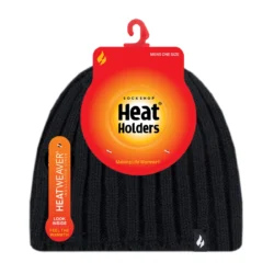 Men's Black Heat Holders Beanie R6 Rebates