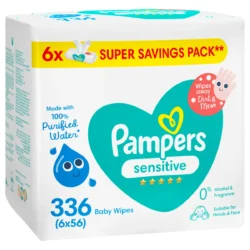 Pampers Sensitive Protect Super Savings Pack (336 Wipes) R10 Rebates