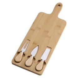 Day Cheese Board with 3 Knives (42x15x2 cm) R3 Rebates