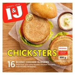 I & J Frozen Chicksters 16 Chicken Burger Patties R2 Rebates