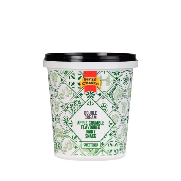 First Choice 500g Double Cream dairy snack in Chocolate Cheesecake or Apple Crumble - (Rebates R1)