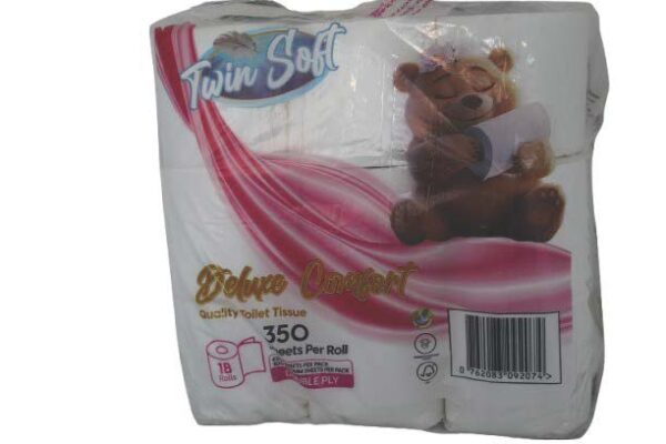 Twin Soft Luxury 18 rolls 2 ply 350 sheets - (Rebate R1)